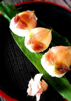 お盆に。蓮の花の＊みょうが寿司-レシピのメイン写真