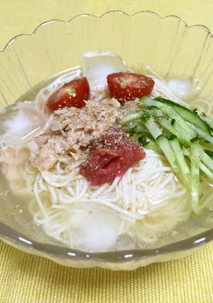 さっぱり♪鶏ガラそうめん-レシピのメイン写真
