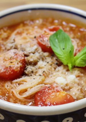 トマト味噌にゅうめん-レシピのメイン写真