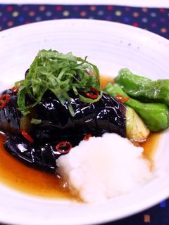 茄子としし唐の揚げびたし♪-レシピのメイン写真