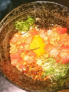 納豆トマトのぶっかけうどん-レシピのメイン写真