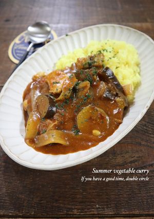 トマト缶で簡単!夏野菜カレー-レシピのメイン写真