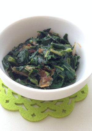 モロヘイヤのおひたしにプラス一味-レシピのメイン写真