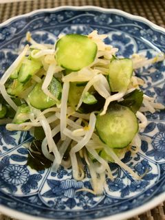 胡瓜ワカメもやしの酢の物-レシピのメイン写真