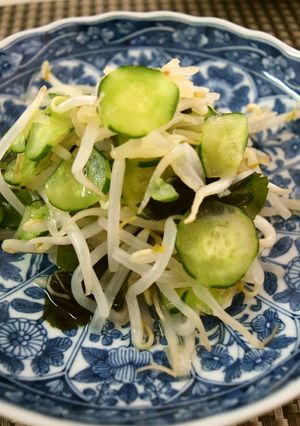 胡瓜ワカメもやしの酢の物-レシピのメイン写真