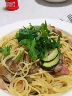 ナスとズッキーニの和風パスタ-レシピのメイン写真