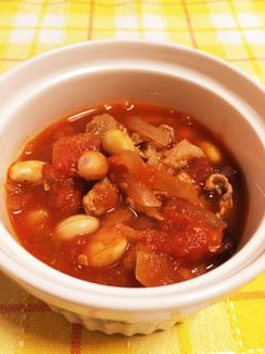 豚肉とお豆のトマト煮-レシピのメイン写真