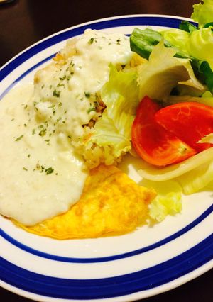 トロトロ卵のホワイトソースピラフ-レシピのメイン写真
