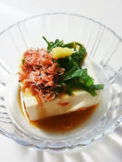 大葉と干しエビのせ冷奴☆-レシピのメイン写真