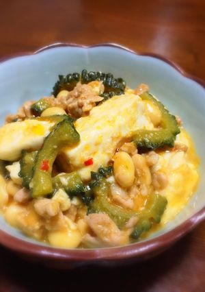 ゴーヤ入り麻婆豆腐-レシピのメイン写真