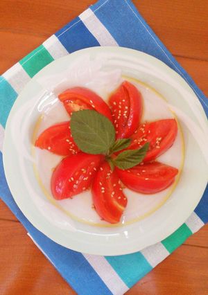 夏に簡単☆トマトが美味しくなるおひたし。-レシピのメイン写真