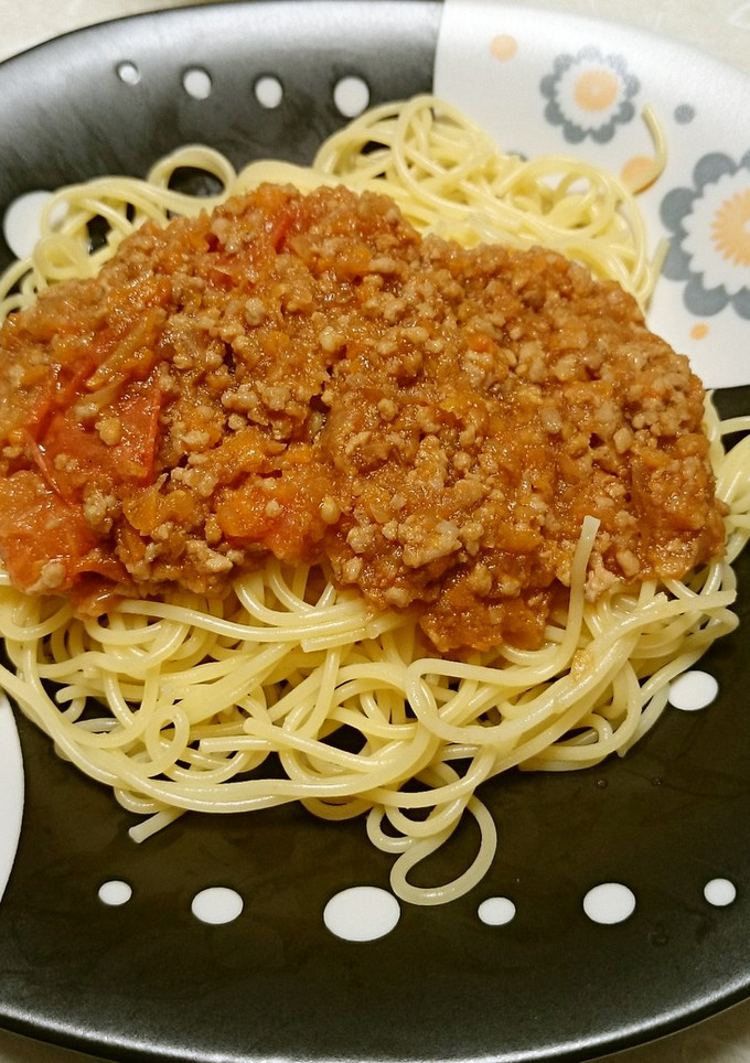 生トマトでミートソース-レシピのメイン写真