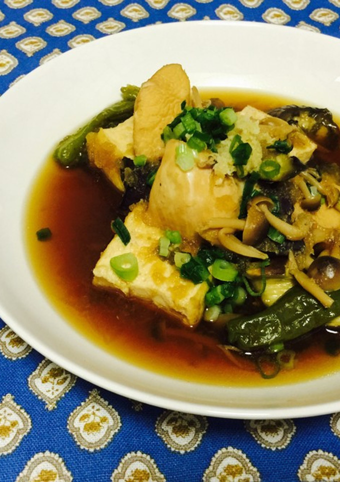 茄子と焼き豆腐、夏のみぞれ煮-レシピのメイン写真