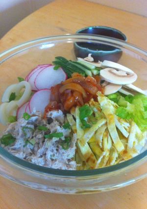 わたしのさらだうどん-レシピのメイン写真