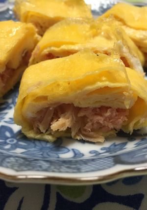 鮭フレーク入り！卵焼き-レシピのメイン写真