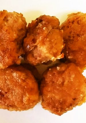お弁当に！豚ひき肉の生姜醤油一口焼き-レシピのメイン写真