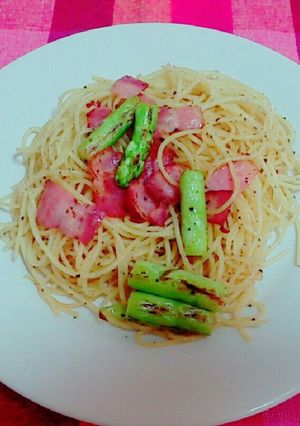 ベーコンとアスパラのパスタ-レシピのメイン写真