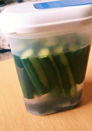 漬け物麦茶ポットで楽々に-レシピのメイン写真