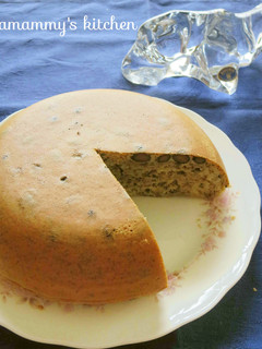 お茶の葉と黒豆のケーキ✿炊飯器で簡単!-レシピのメイン写真