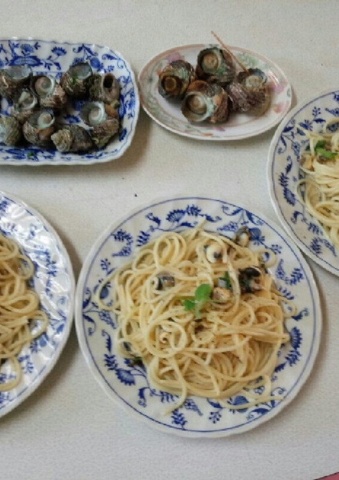 血管ダイエット食428（サザエパスタ）-レシピのメイン写真