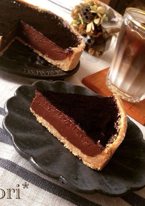 バレンタインに！お豆腐生チョコタルト-レシピのメイン写真