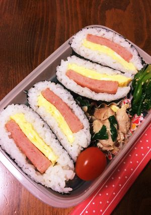 お弁当に〜スパムエッグサンドごはん-レシピのメイン写真