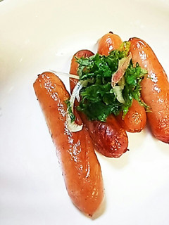 大人おつまみ♪ウインナーの薬味のせ-レシピのメイン写真