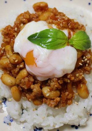 ひき肉と大豆のカフェ風ごはん-レシピのメイン写真