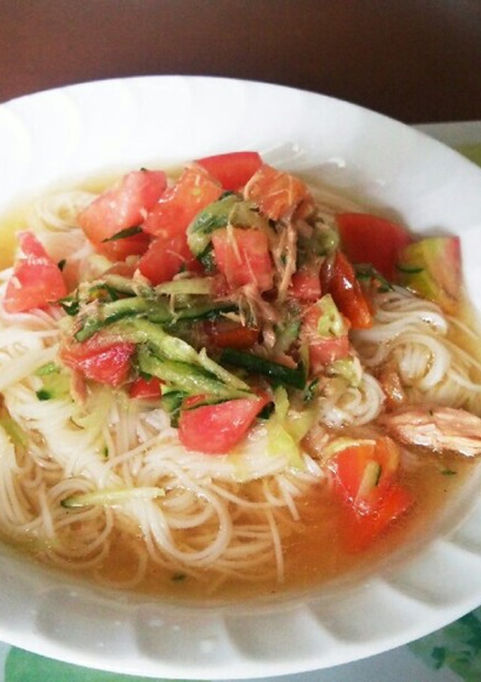 アレンジ素麺☆ツナトマきゅうりそうめん-レシピのメイン写真