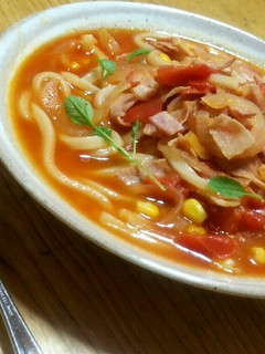 スープパスタ風✿うどんのトマト煮込み-レシピのメイン写真