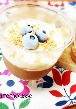 ひんやりおいしいチョコムース♡-レシピのメイン写真