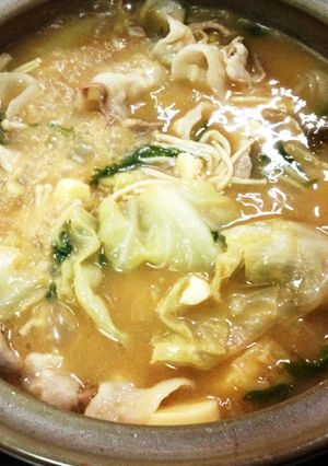 我が家の味噌鍋-レシピのメイン写真