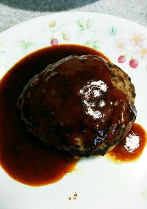 焼きで失敗しない肉汁たっぷりハンバーグ-レシピのメイン写真