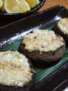 ねぎ塩山椒でマヨ椎茸焼き-レシピのメイン写真