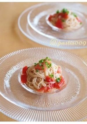 簡単♪冷製トマトそうめん@カッペリーニ風-レシピのメイン写真
