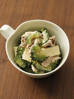 ゴーヤ・豚しゃぶ・豆腐のごまだれサラダ-レシピのメイン写真