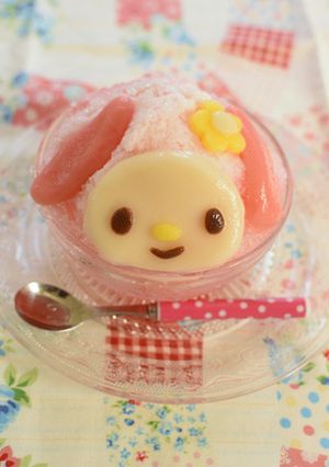 マイメロちゃんのカキ氷-レシピのメイン写真