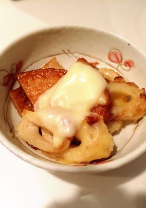ちくわ☆ひらてん煮物ONチーズ-レシピのメイン写真
