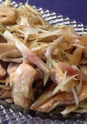 みょうがと蒸し鶏のあえもの-レシピのメイン写真
