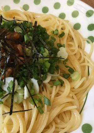 とっても簡単納豆スパゲティ-レシピのメイン写真