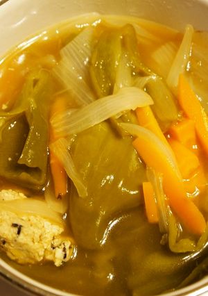 ピーマン＆玉ねぎとズッキーニの和風煮-レシピのメイン写真