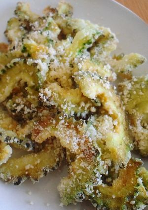 子どもも大好き♪チーズ味のゴーヤチップス-レシピのメイン写真