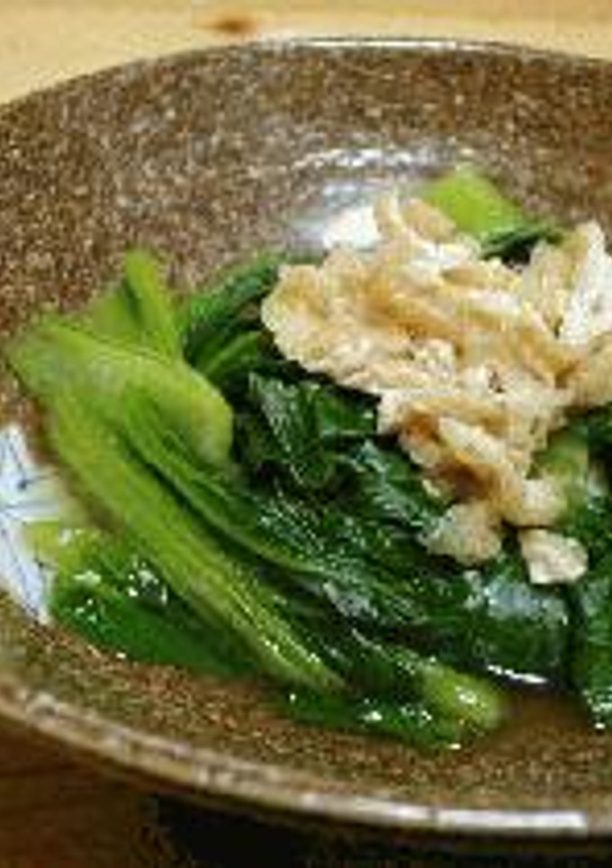 ：小松菜と油揚げの煮浸し：-レシピのメイン写真