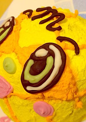 メロンパンナちゃんケーキ-レシピのメイン写真