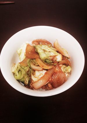 ピリ辛みそ豚丼-レシピのメイン写真