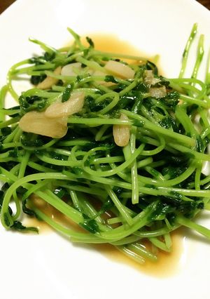 たったの30秒!豆苗ニンニク炒め☆-レシピのメイン写真