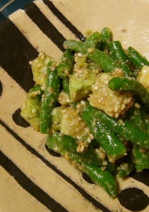 凍ったまま☆冷凍いんげんの胡麻和え-レシピのメイン写真