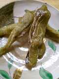 簡単！　ししとうの　シンプルに　塩焼き！