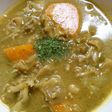 簡単! 挽き肉と 野菜の カレースープ!