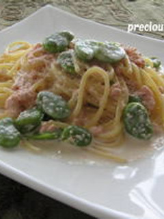 そら豆のクリームパスタ-レシピのメイン写真